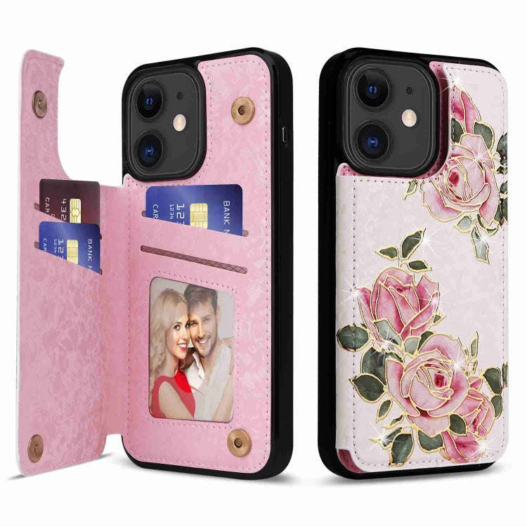 Printed Double Buckle RFID Anti-theft Phone Case, For iPhone 11, For iPhone 11 Pro, For iPhone XS...