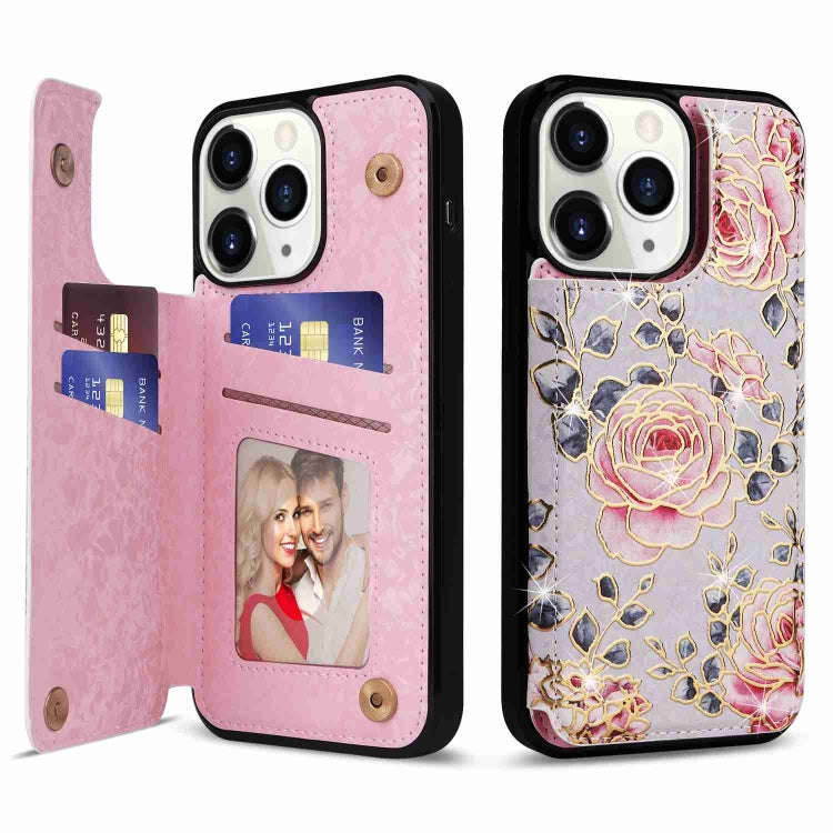 Printed Double Buckle RFID Anti-theft Phone Case, For iPhone 11, For iPhone 11 Pro, For iPhone XS...