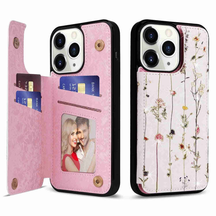 Printed Double Buckle RFID Anti-theft Phone Case, For iPhone 11, For iPhone 11 Pro, For iPhone XS...