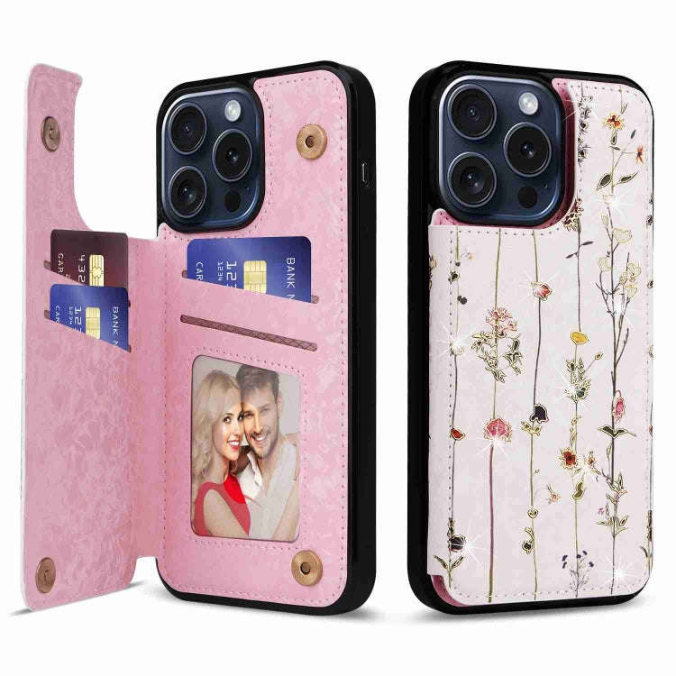 Printed Double Buckle RFID Anti-theft Phone Case, For iPhone 18 / 17, For iPhone 18 Pro / 17 Pro,...
