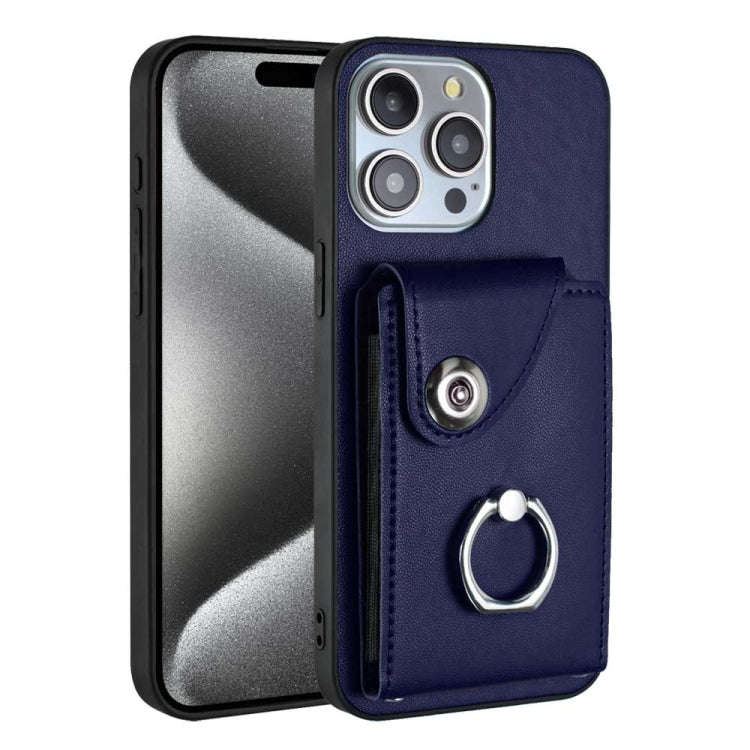 Organ Card Bag Ring Holder Phone Case, For iPhone 14 Pro Max, For iPhone SE 2022 / 2020 / 8 / 7, ...