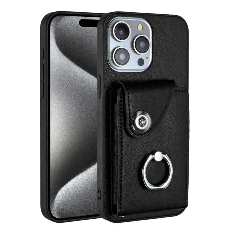 Organ Card Bag Ring Holder Phone Case, For iPhone 14 Pro Max, For iPhone SE 2022 / 2020 / 8 / 7, ...