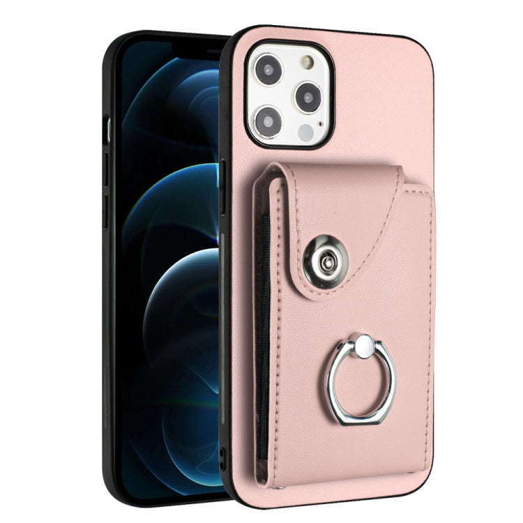 Organ Card Bag Ring Holder Phone Case, For iPhone 14 Pro Max, For iPhone SE 2022 / 2020 / 8 / 7, ...