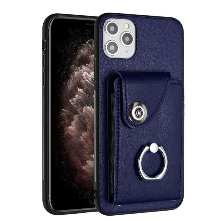 Organ Card Bag Ring Holder Phone Case, For iPhone 12 Pro, For iPhone 12 mini, For iPhone 11 Pro M...