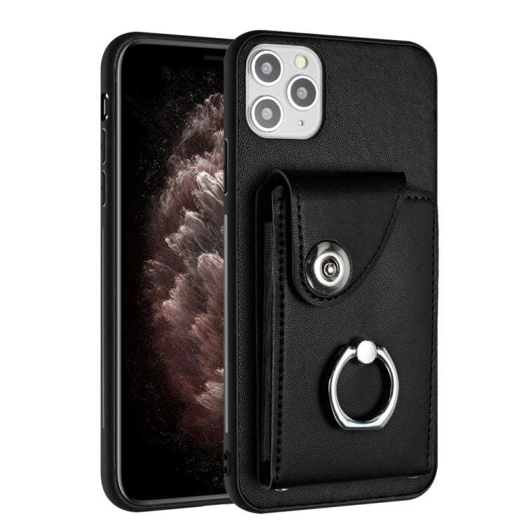 Organ Card Bag Ring Holder Phone Case, For iPhone 12 Pro, For iPhone 12 mini, For iPhone 11 Pro M...