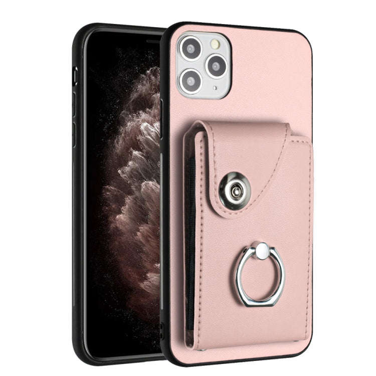 Organ Card Bag Ring Holder Phone Case, For iPhone 12 Pro, For iPhone 12 mini, For iPhone 11 Pro M...