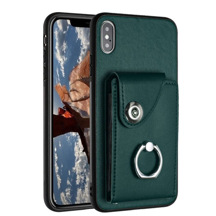 Organ Card Bag Ring Holder Phone Case, For iPhone 12 Pro, For iPhone 12 mini, For iPhone 11 Pro M...