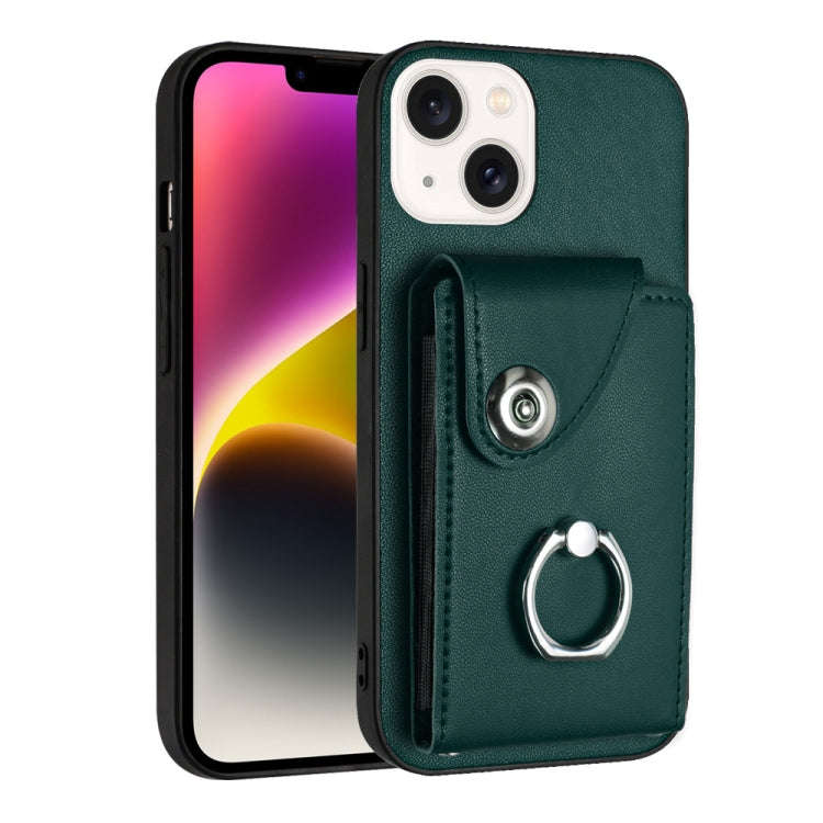 Organ Card Bag Ring Holder Phone Case, For iPhone 14 Pro Max, For iPhone SE 2022 / 2020 / 8 / 7, ...