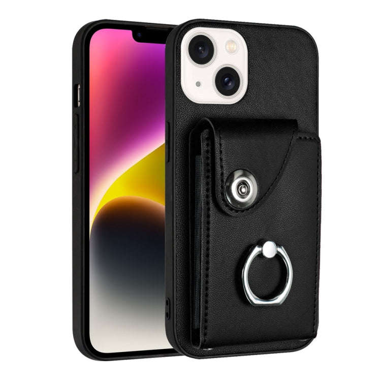 Organ Card Bag Ring Holder Phone Case, For iPhone 14 Pro Max, For iPhone SE 2022 / 2020 / 8 / 7, ...