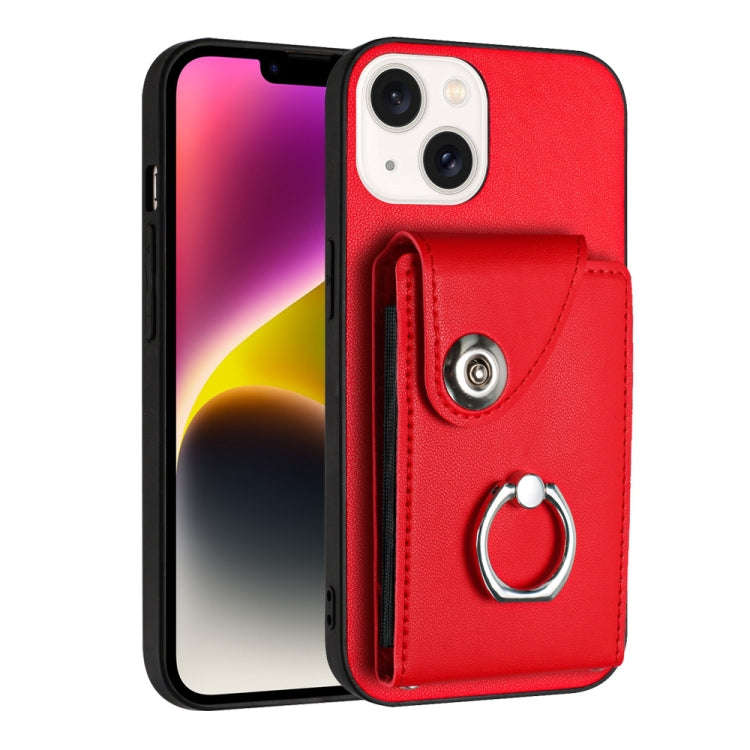 Organ Card Bag Ring Holder Phone Case, For iPhone 14 Pro Max, For iPhone SE 2022 / 2020 / 8 / 7, ...