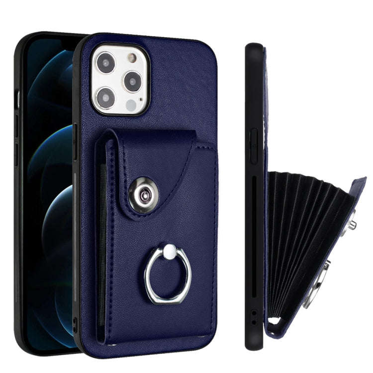 Organ Card Bag Ring Holder Phone Case, For iPhone 12 Pro, For iPhone 12 mini, For iPhone 11 Pro M...