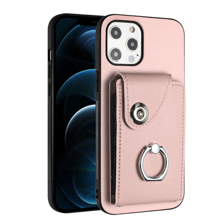 Organ Card Bag Ring Holder Phone Case, For iPhone 12 Pro, For iPhone 12 mini, For iPhone 11 Pro M...
