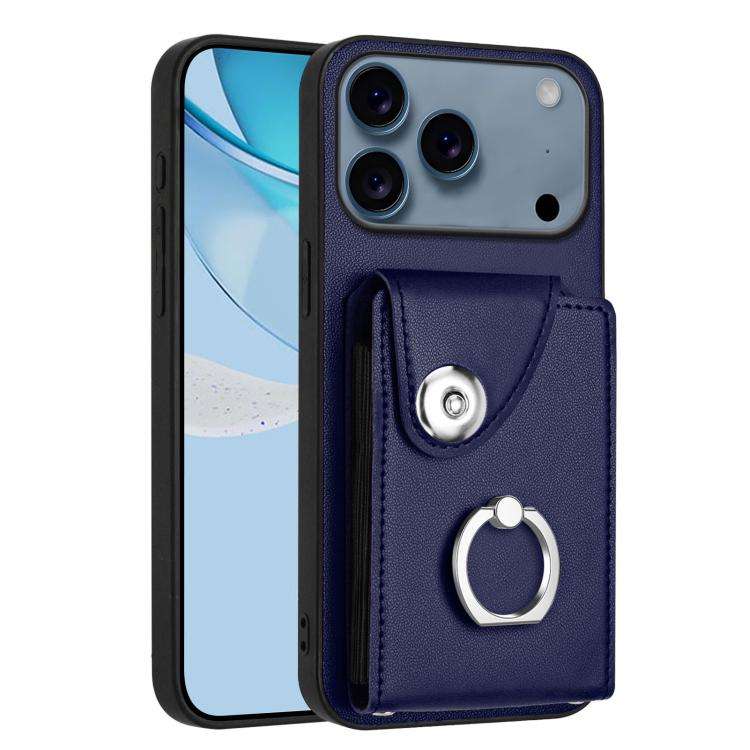 Organ Card Bag Ring Holder Phone Case, For iPhone 18 Pro / 17 Pro, For iPhone 18 Pro Max / 17 Pro...