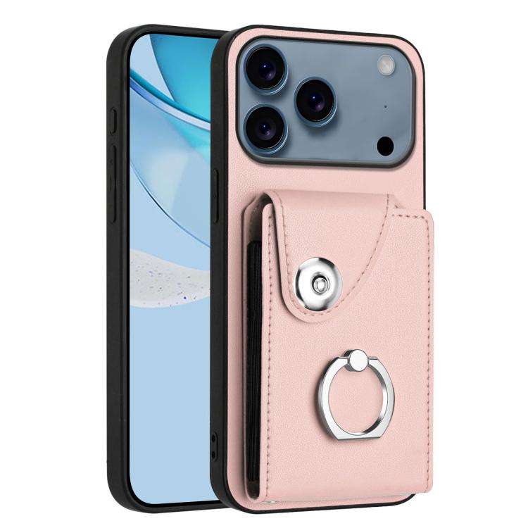 Organ Card Bag Ring Holder Phone Case, For iPhone 18 Pro / 17 Pro, For iPhone 18 Pro Max / 17 Pro...