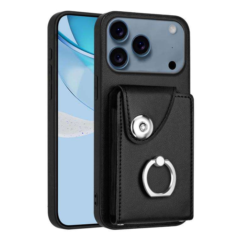 Organ Card Bag Ring Holder Phone Case, For iPhone 18 Pro / 17 Pro, For iPhone 18 Pro Max / 17 Pro...