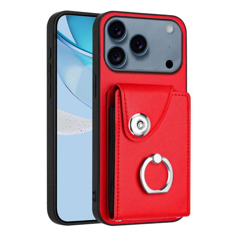 Organ Card Bag Ring Holder Phone Case, For iPhone 18 Pro / 17 Pro, For iPhone 18 Pro Max / 17 Pro...