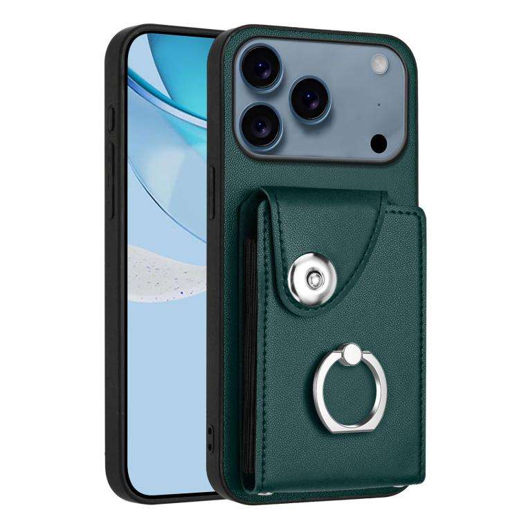 Organ Card Bag Ring Holder Phone Case, For iPhone 18 Pro / 17 Pro, For iPhone 18 Pro Max / 17 Pro...