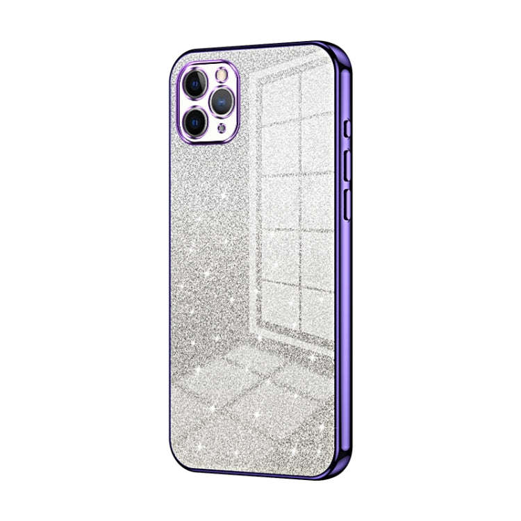 Gradient Glitter Powder Electroplated Phone Case, For iPhone 11 Pro Max, For iPhone 11, For iPhon...