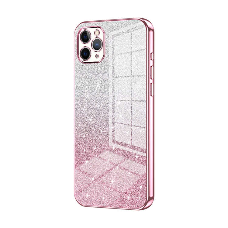 Gradient Glitter Powder Electroplated Phone Case, For iPhone 11 Pro Max, For iPhone 11, For iPhon...