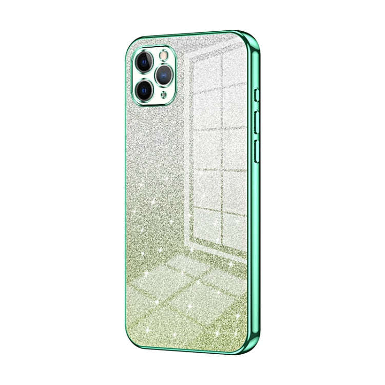 Gradient Glitter Powder Electroplated Phone Case, For iPhone 11 Pro Max, For iPhone 11, For iPhon...