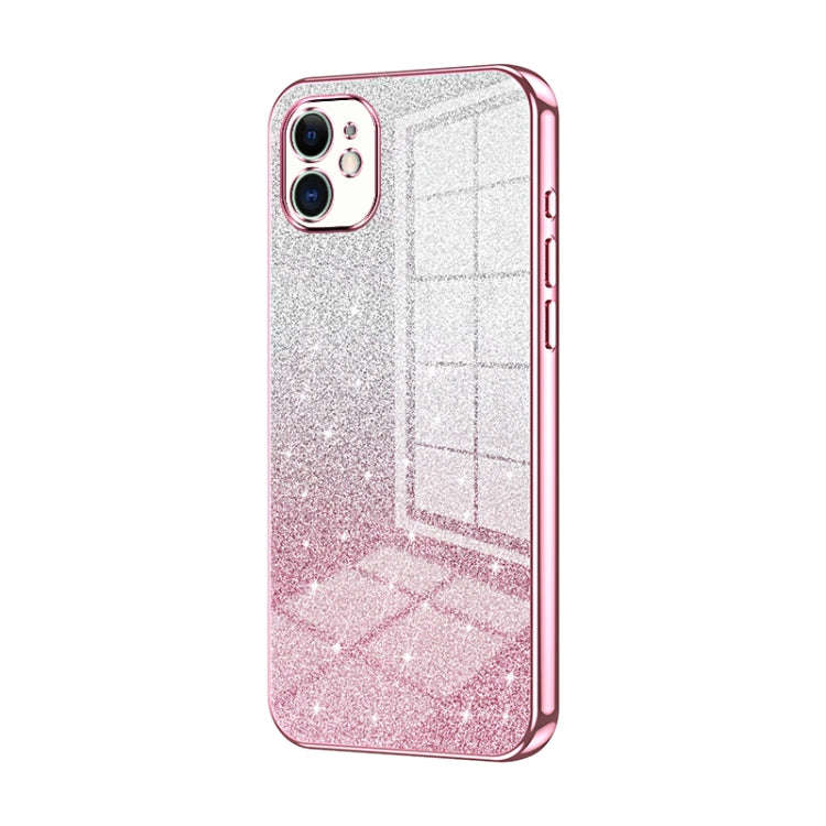 Gradient Glitter Powder Electroplated Phone Case, For iPhone 11 Pro Max, For iPhone 11, For iPhon...