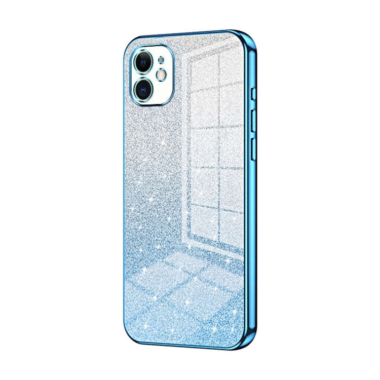 Gradient Glitter Powder Electroplated Phone Case, For iPhone 11 Pro Max, For iPhone 11, For iPhon...
