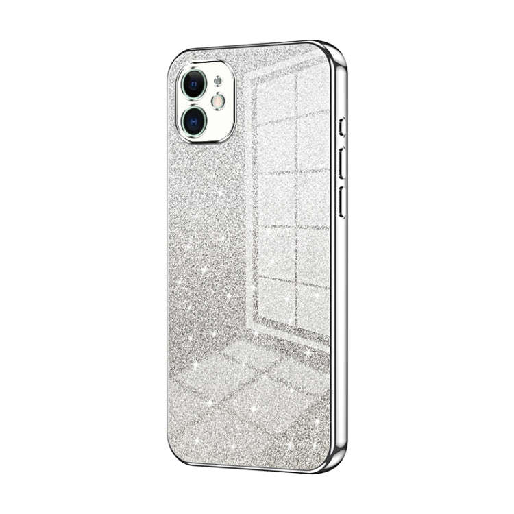 Gradient Glitter Powder Electroplated Phone Case, For iPhone 11 Pro Max, For iPhone 11, For iPhon...