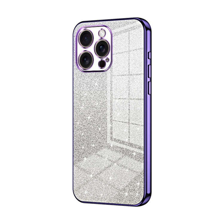 Gradient Glitter Powder Electroplated Phone Case, For iPhone 17e / 16e, For iPhone 17 Pro Max, Fo...
