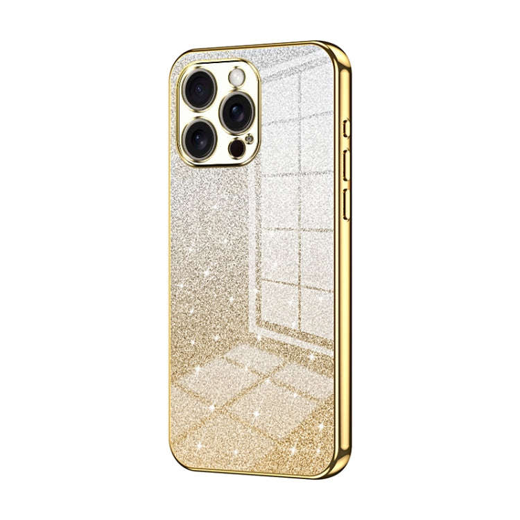Gradient Glitter Powder Electroplated Phone Case, For iPhone 17e / 16e, For iPhone 17 Pro Max, Fo...