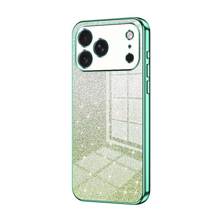 Gradient Glitter Powder Electroplated Phone Case, For iPhone 17e / 16e, For iPhone 17 Pro Max, Fo...