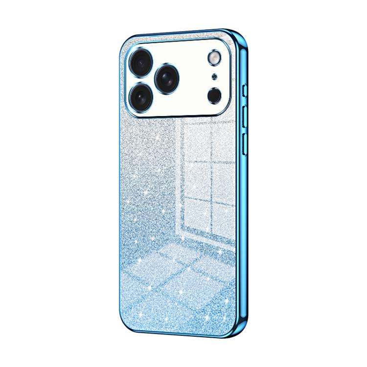 Gradient Glitter Powder Electroplated Phone Case, For iPhone 17e / 16e, For iPhone 17 Pro Max, Fo...