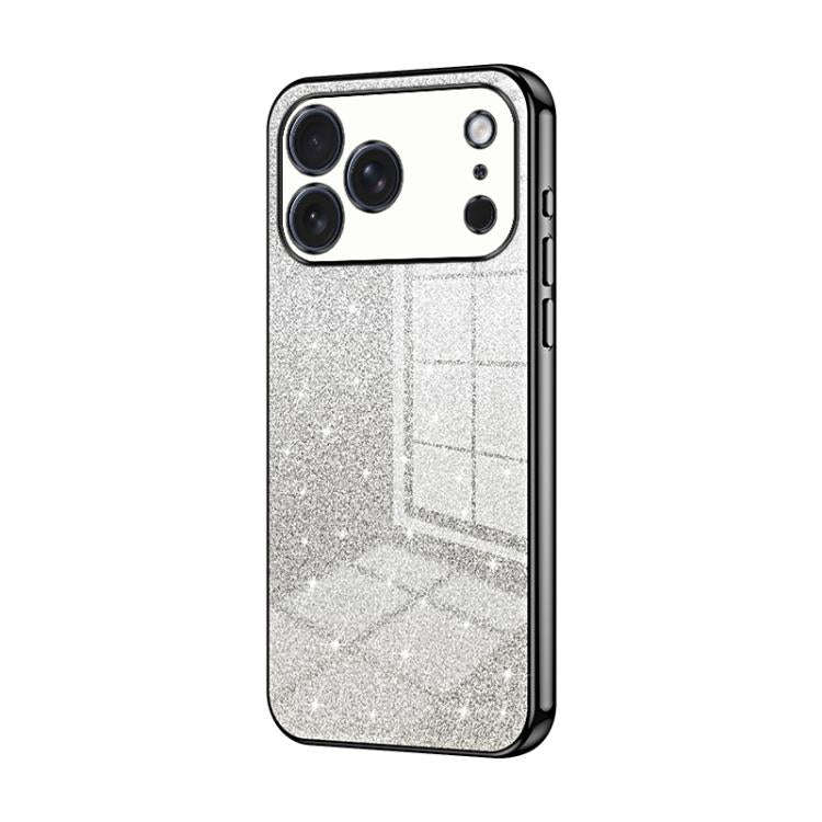 Gradient Glitter Powder Electroplated Phone Case, For iPhone 17e / 16e, For iPhone 17 Pro Max, Fo...