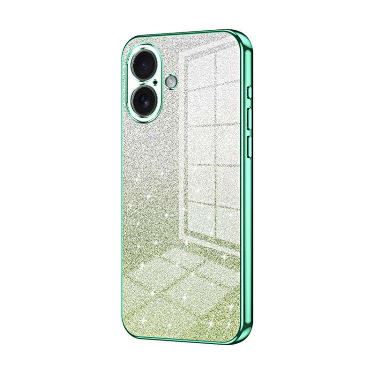 Gradient Glitter Powder Electroplated Phone Case, For iPhone 17e / 16e, For iPhone 17 Pro Max, Fo...
