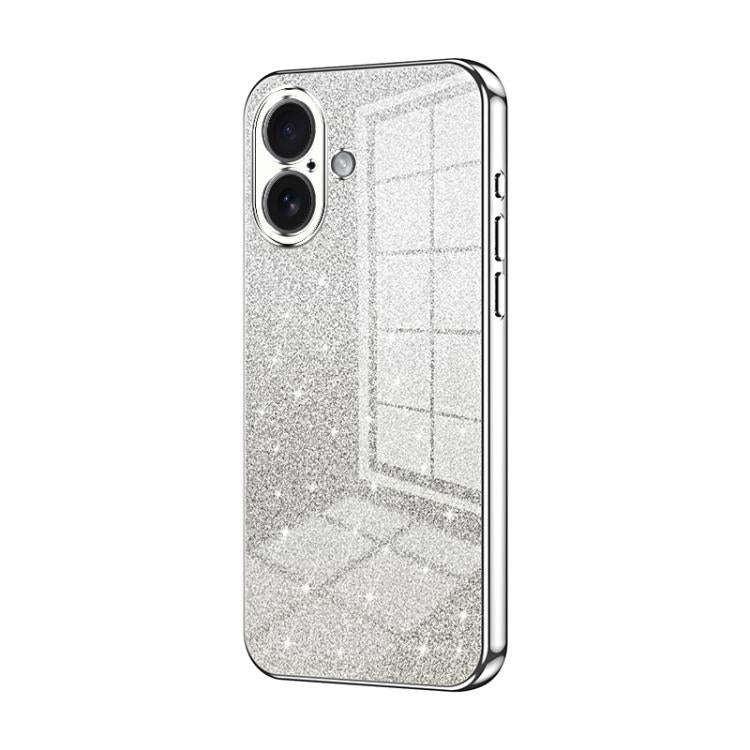 Gradient Glitter Powder Electroplated Phone Case, For iPhone 17e / 16e, For iPhone 17 Pro Max, Fo...