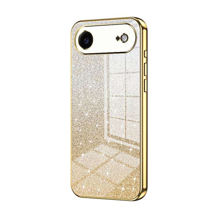 Gradient Glitter Powder Electroplated Phone Case, For iPhone 17e / 16e, For iPhone 17 Pro Max, Fo...