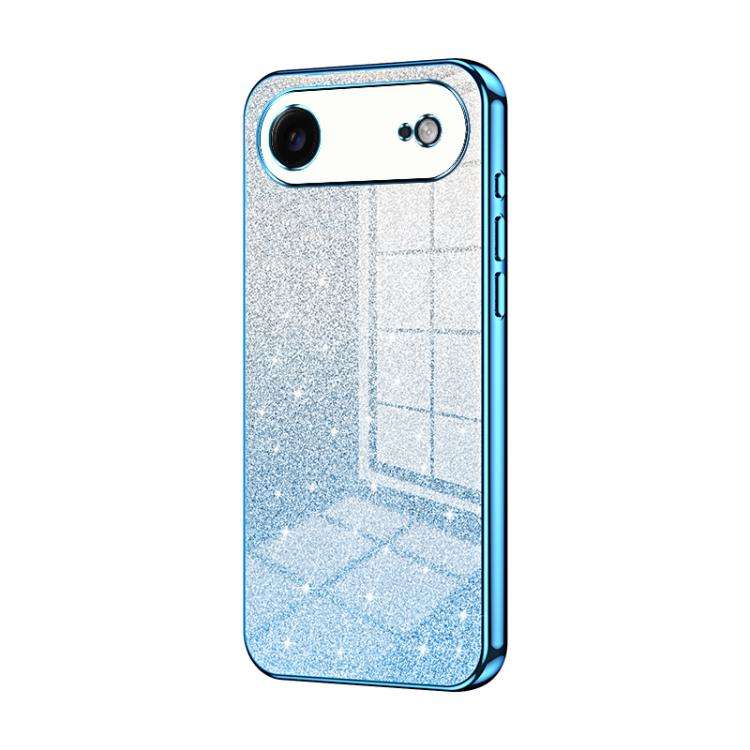 Gradient Glitter Powder Electroplated Phone Case, For iPhone 17e / 16e, For iPhone 17 Pro Max, Fo...
