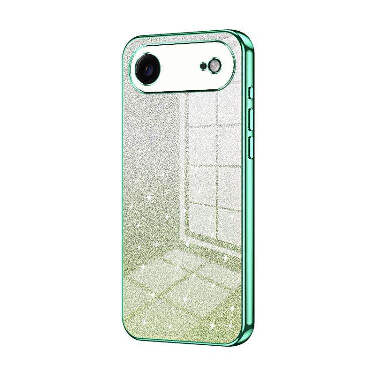 Gradient Glitter Powder Electroplated Phone Case, For iPhone 17e / 16e, For iPhone 17 Pro Max, Fo...