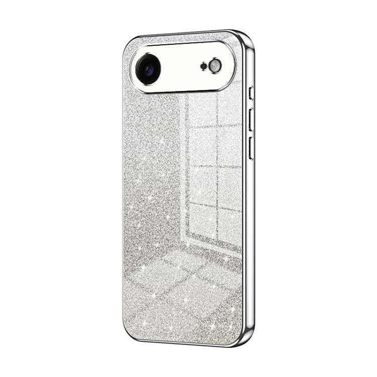 Gradient Glitter Powder Electroplated Phone Case, For iPhone 17e / 16e, For iPhone 17 Pro Max, Fo...