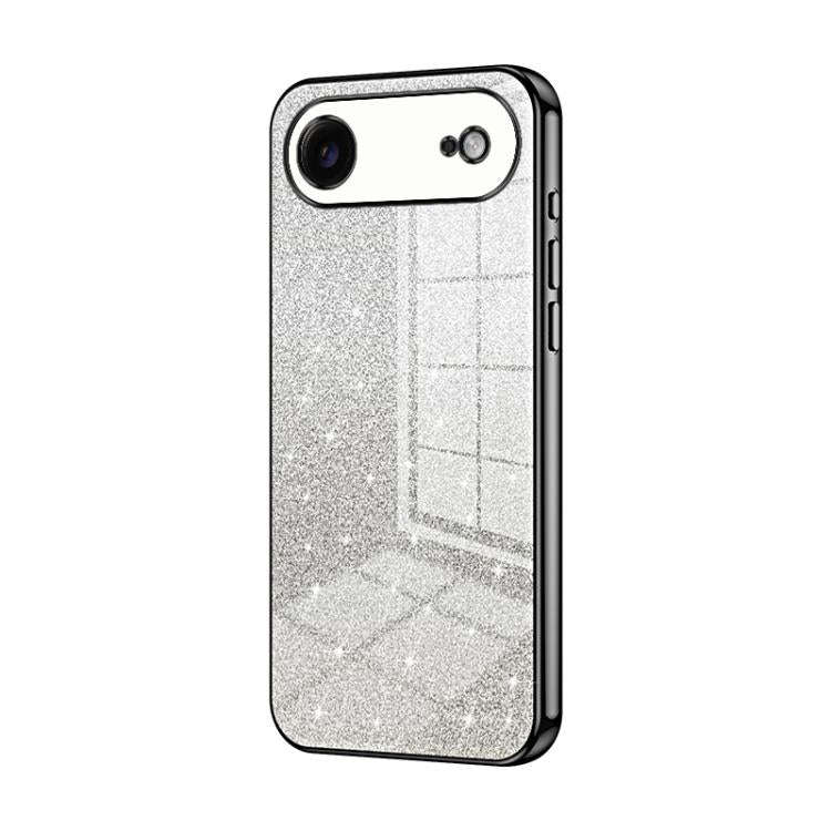 Gradient Glitter Powder Electroplated Phone Case, For iPhone 17e / 16e, For iPhone 17 Pro Max, Fo...