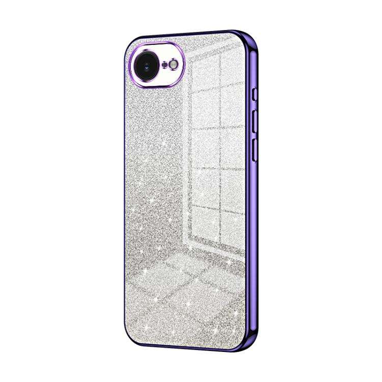 Gradient Glitter Powder Electroplated Phone Case, For iPhone 17e / 16e, For iPhone 17 Pro Max, Fo...