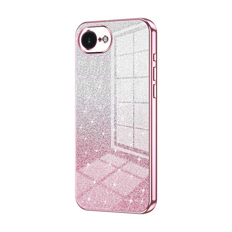 Gradient Glitter Powder Electroplated Phone Case, For iPhone 17e / 16e, For iPhone 17 Pro Max, Fo...