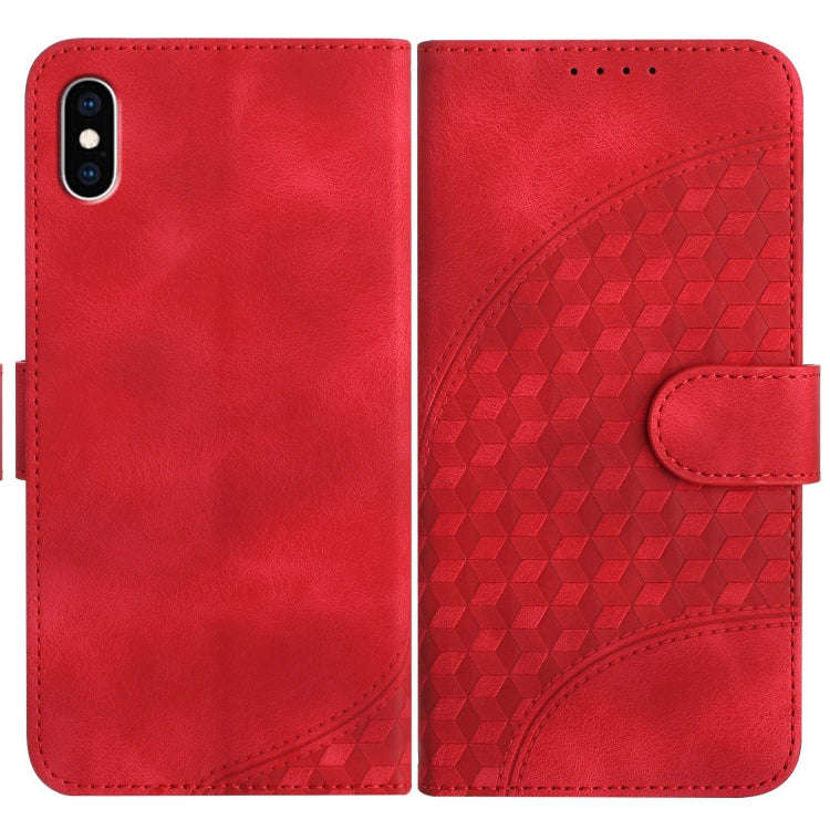 YX0060 Elephant Head Embossed Phone Leather Case with Lanyard, For iPhone XS Max, For iPhone 8 Pl...