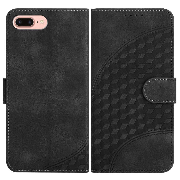 YX0060 Elephant Head Embossed Phone Leather Case with Lanyard, For iPhone XS Max, For iPhone 8 Pl...