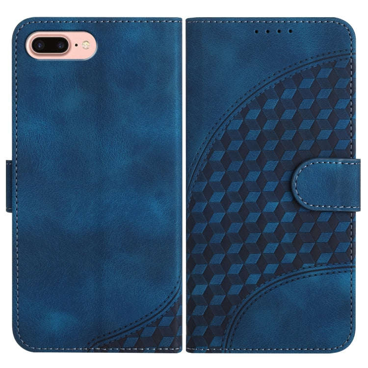 YX0060 Elephant Head Embossed Phone Leather Case with Lanyard, For iPhone XS Max, For iPhone 8 Pl...