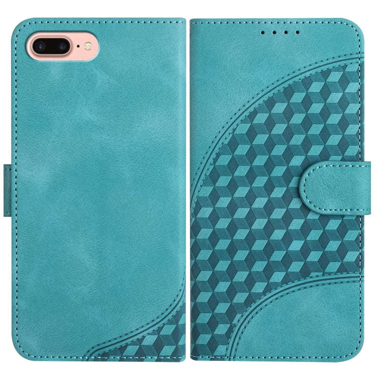 YX0060 Elephant Head Embossed Phone Leather Case with Lanyard, For iPhone XS Max, For iPhone 8 Pl...