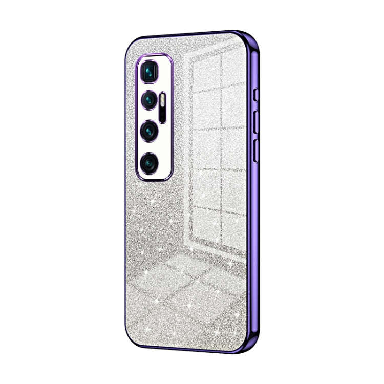 Gradient Glitter Powder Electroplated Phone Case, For Xiaomi Mi 10 Ultra, For Xiaomi Mi 10 Pro 5G...