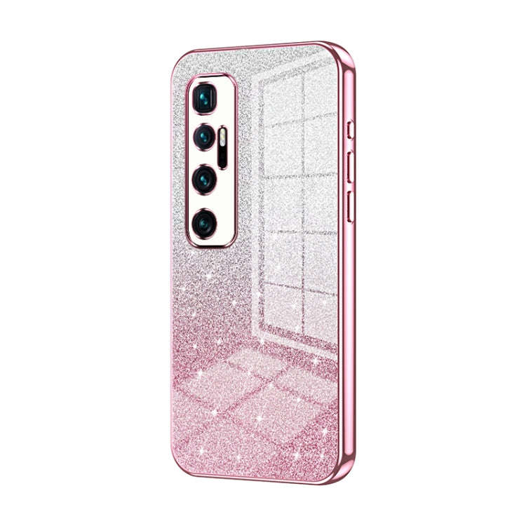 Gradient Glitter Powder Electroplated Phone Case, For Xiaomi Mi 10 Ultra, For Xiaomi Mi 10 Pro 5G...