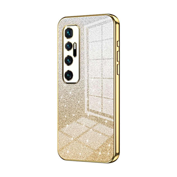 Gradient Glitter Powder Electroplated Phone Case, For Xiaomi Mi 10 Ultra, For Xiaomi Mi 10 Pro 5G...