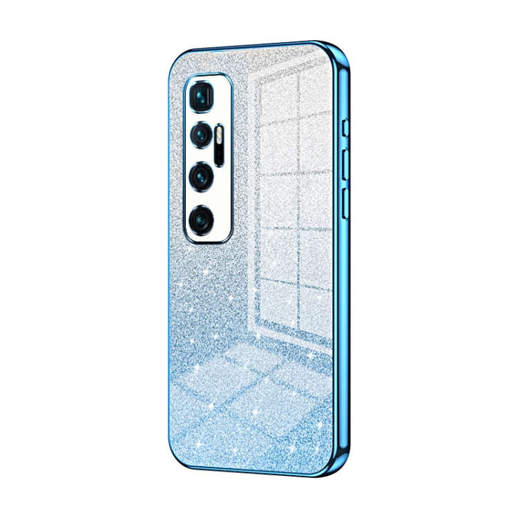 Gradient Glitter Powder Electroplated Phone Case, For Xiaomi Mi 10 Ultra, For Xiaomi Mi 10 Pro 5G...