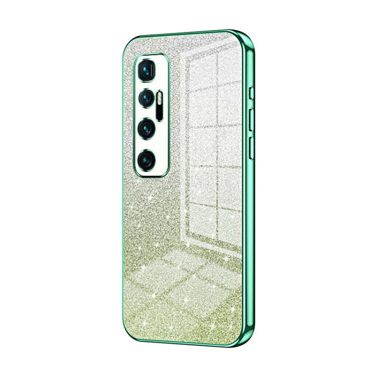Gradient Glitter Powder Electroplated Phone Case, For Xiaomi Mi 10 Ultra, For Xiaomi Mi 10 Pro 5G...